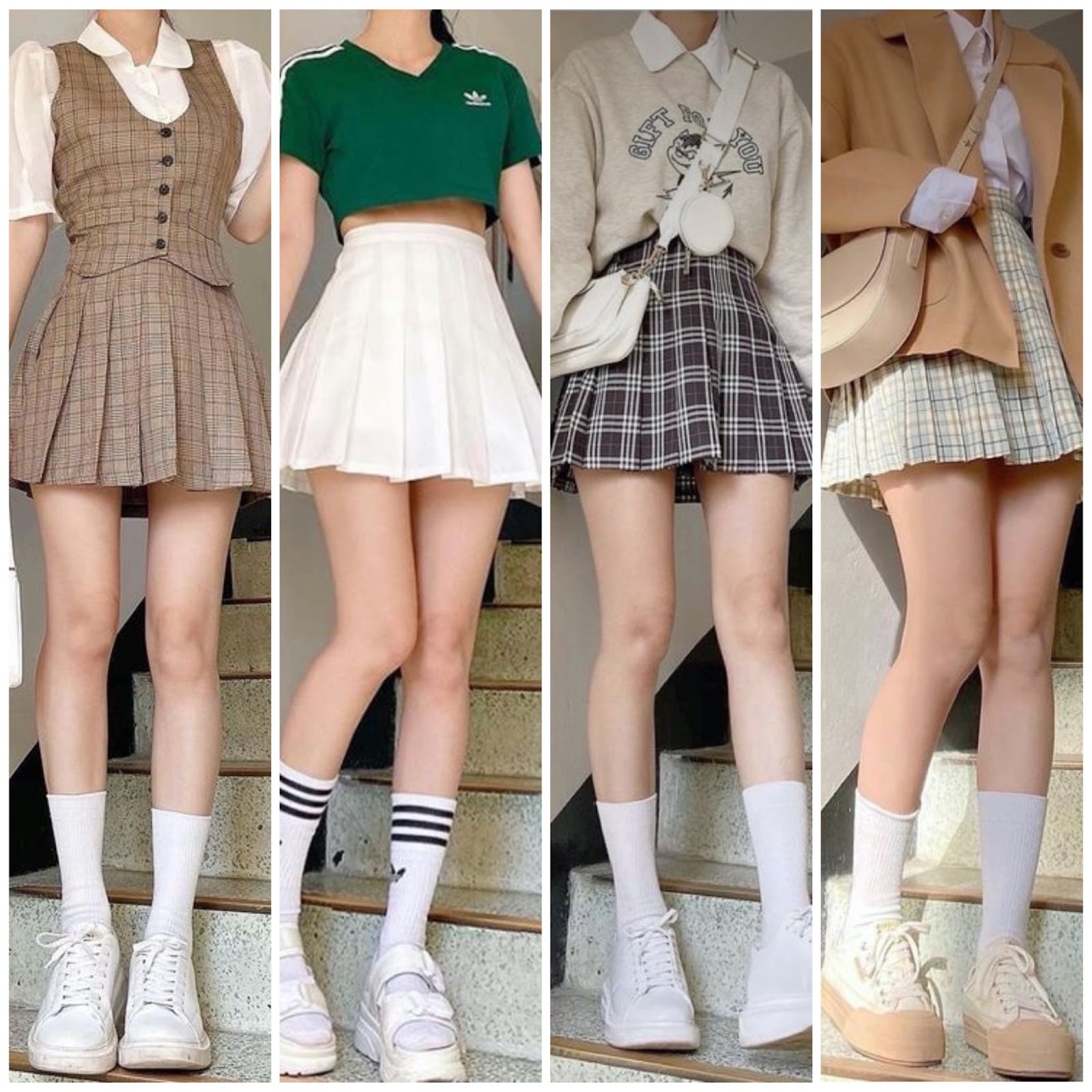 Tổng hợp 10 cách phối đồ với chân váy ngắn trendy nhất năm cho phái nữ