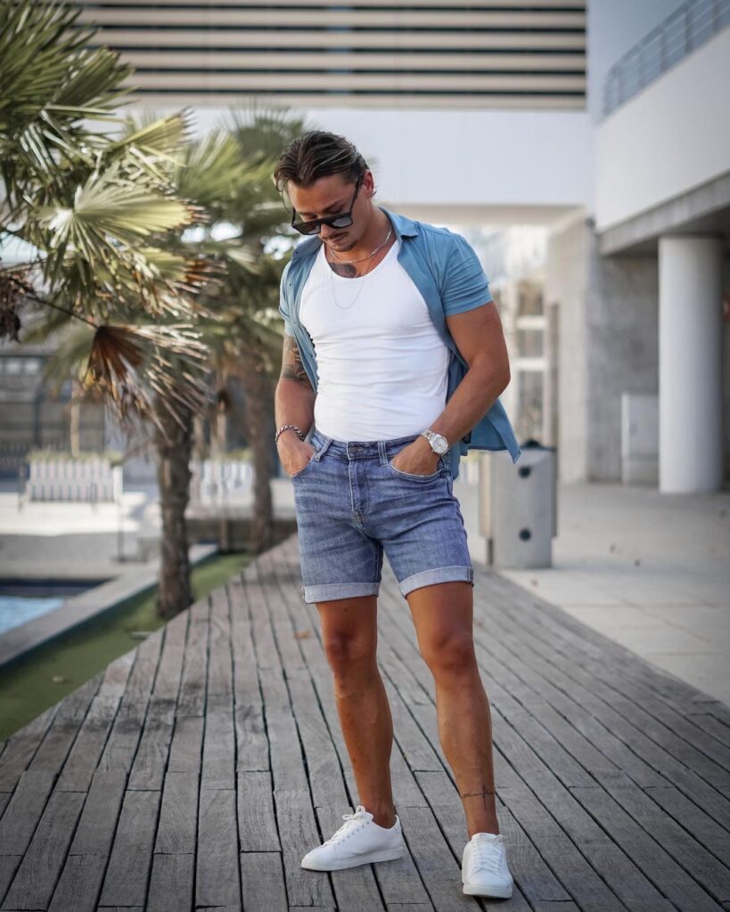 25 uber cool denim shorts outfits for men - vogueymen.com